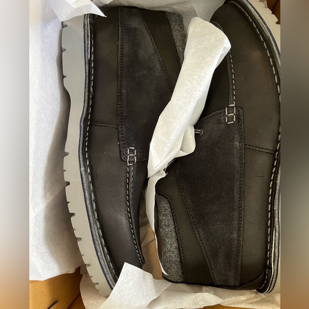 Clark Black Leather Boots